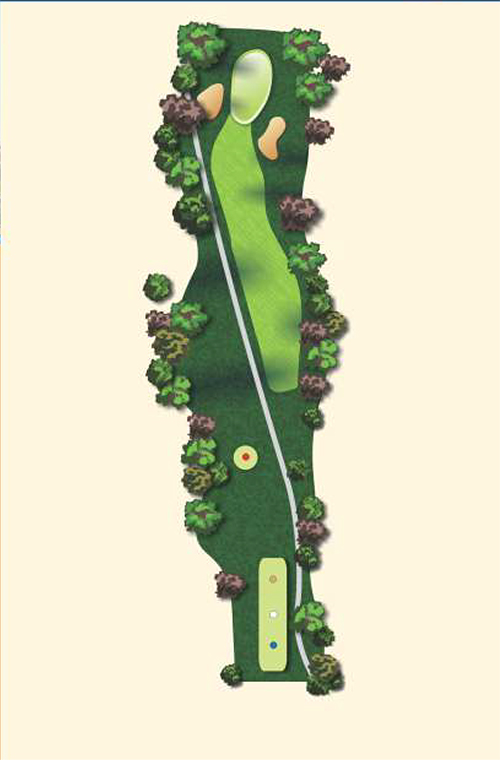 Hole 2 layout