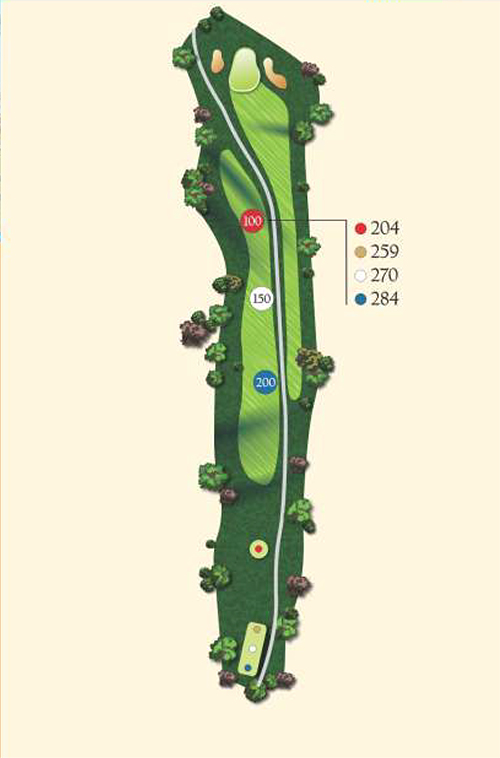 Hole 13 layout