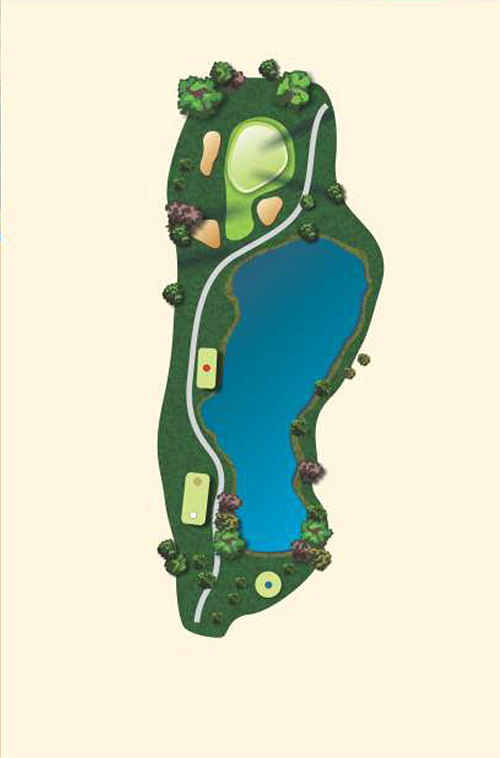 Hole 14 layout