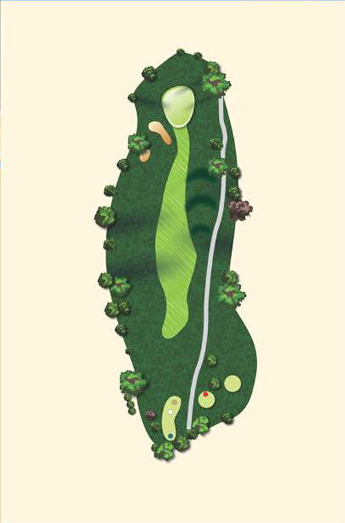 Hole 16 layout