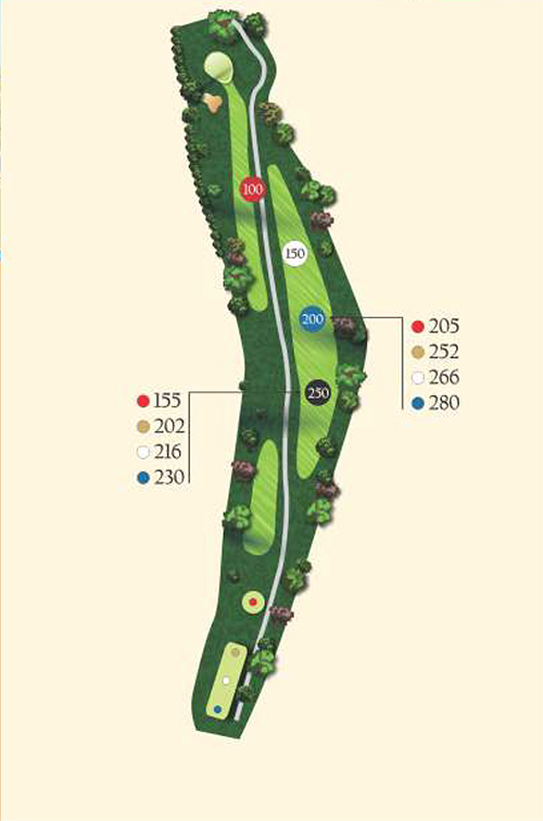 Hole 18 layout