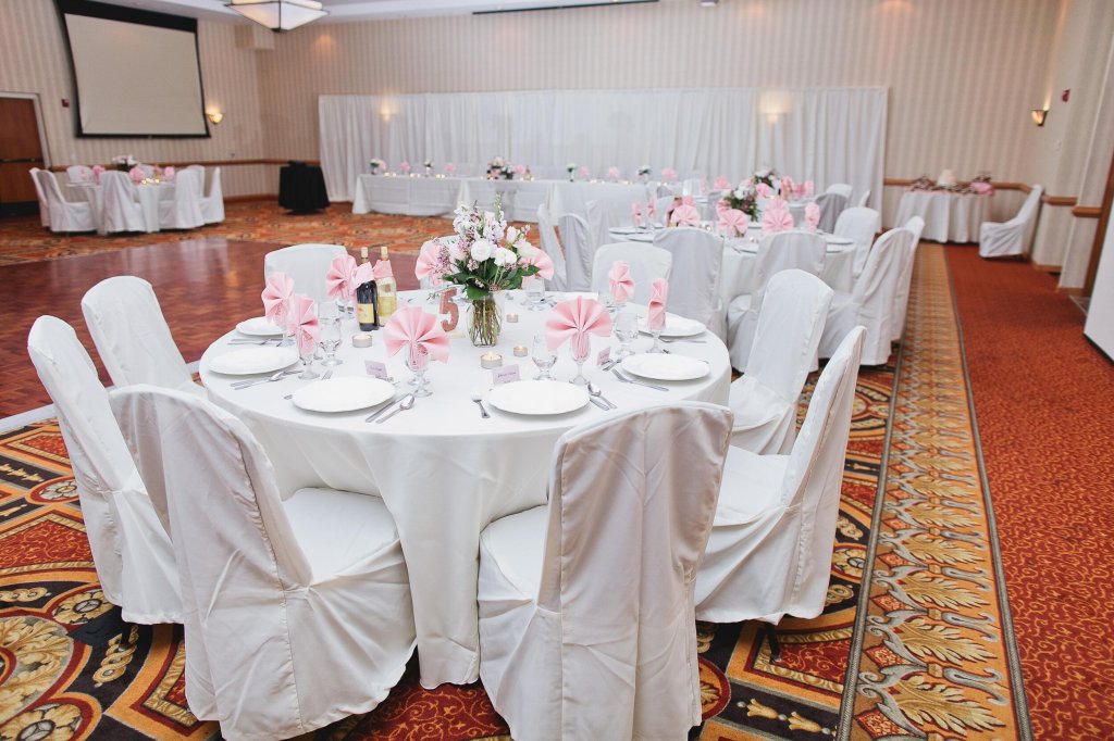 tables and linens at event