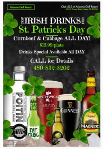 St. Patrick Day Specials